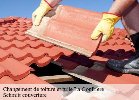 Changement de toiture et tuile  la-gonfriere-61550 Schmitt couverture